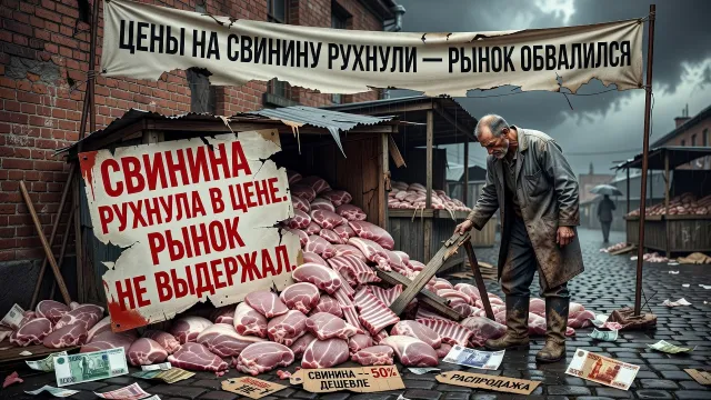 Свинина рухнула в цене. Рынок не выдержал